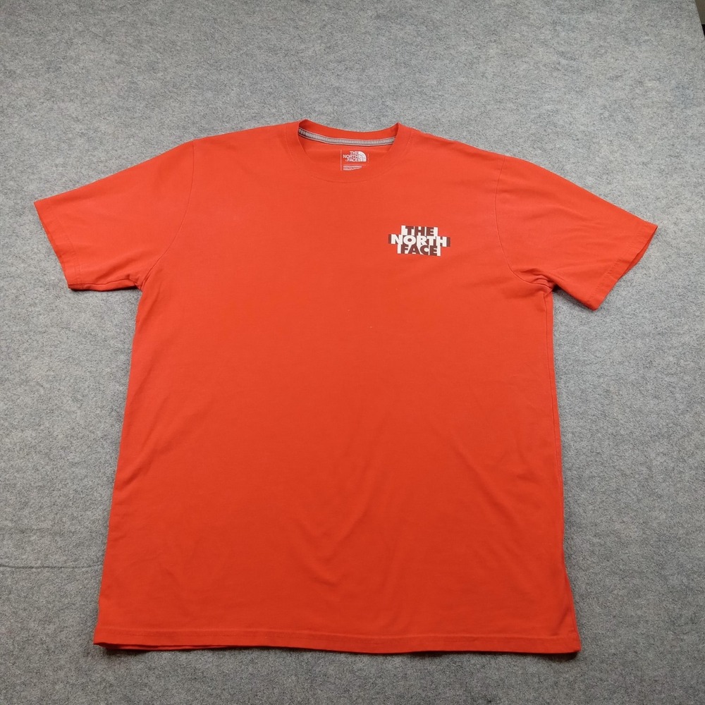 North Face Shirt Mens Large Orange Our Land Our Future Graphic Tee Outdoor